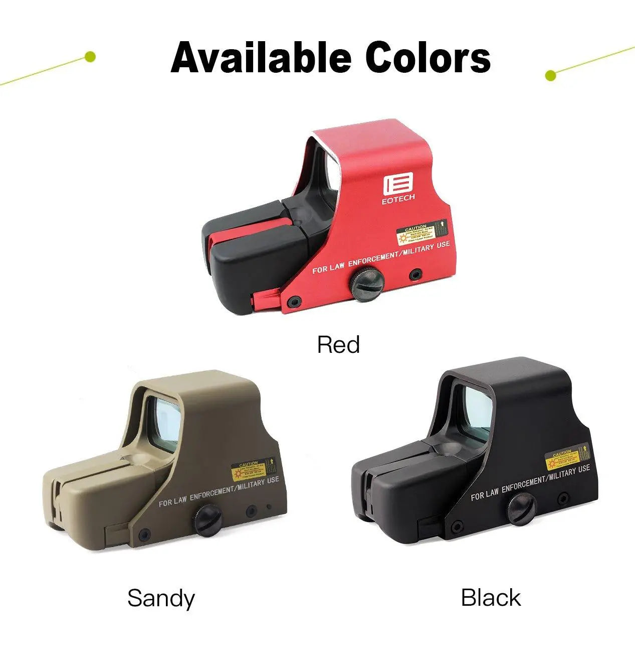 551 Metal Holographic Bright Green & Red Dot Sight - ArrowOptic