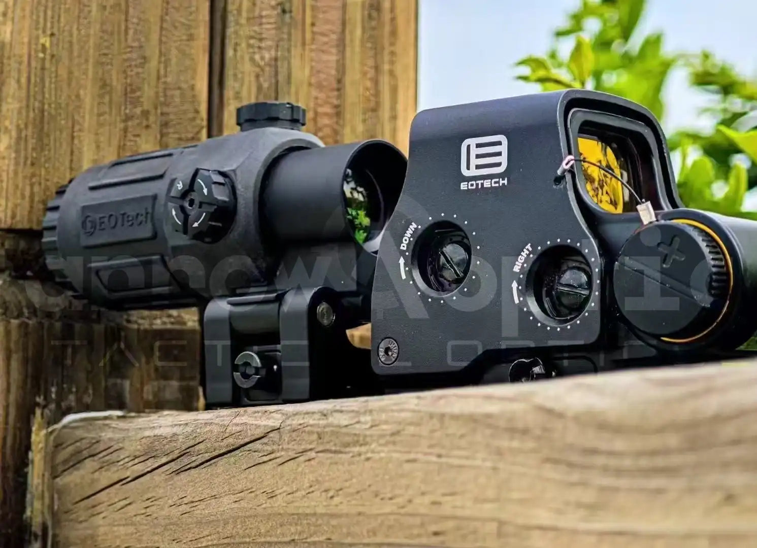 Lupa ArrowOptic® G33 3X con ajuste lateral plegable/abatible