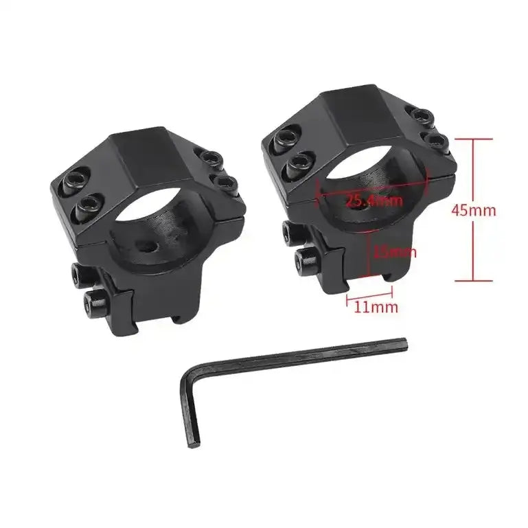 Aluminium Alloy Rifle Scope Rings Pair Picatinny Mount - ArrowOptic