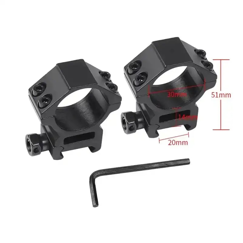 Aluminium Alloy Rifle Scope Rings Pair Picatinny Mount - ArrowOptic