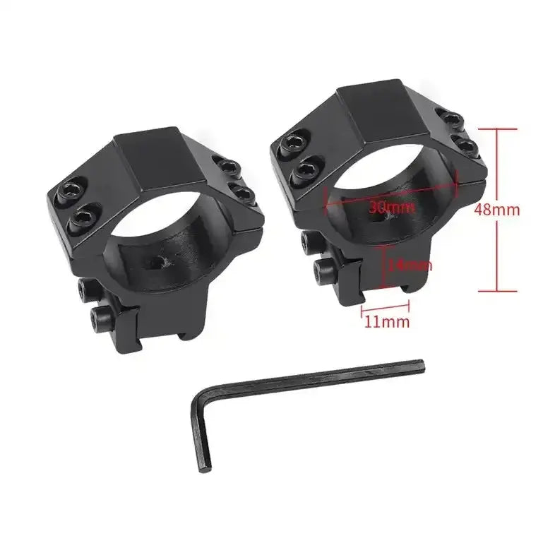 Aluminium Alloy Rifle Scope Rings Pair Picatinny Mount - ArrowOptic