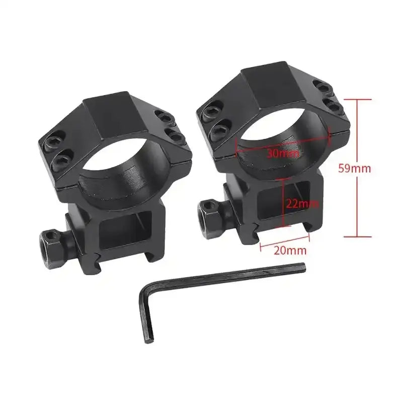 Aluminium Alloy Rifle Scope Rings Pair Picatinny Mount - ArrowOptic