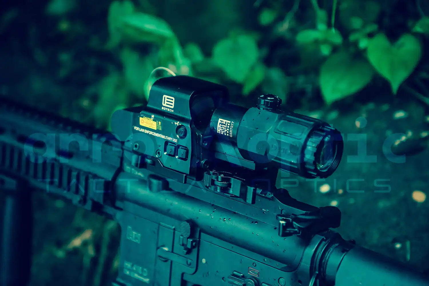 Lupa ArrowOptic® G33 3X con ajuste lateral plegable/abatible