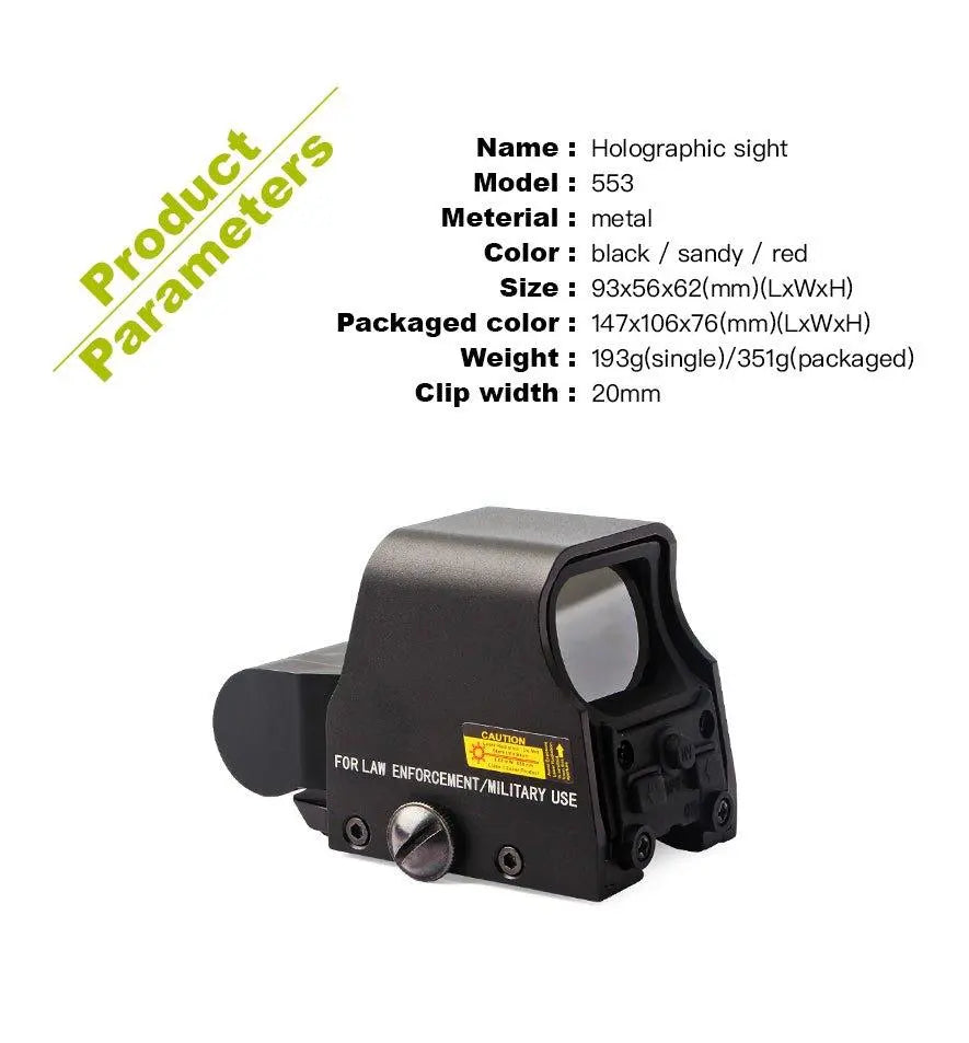 Practical Electronic Holographic Sight 553  mini 20mm - ArrowOptic