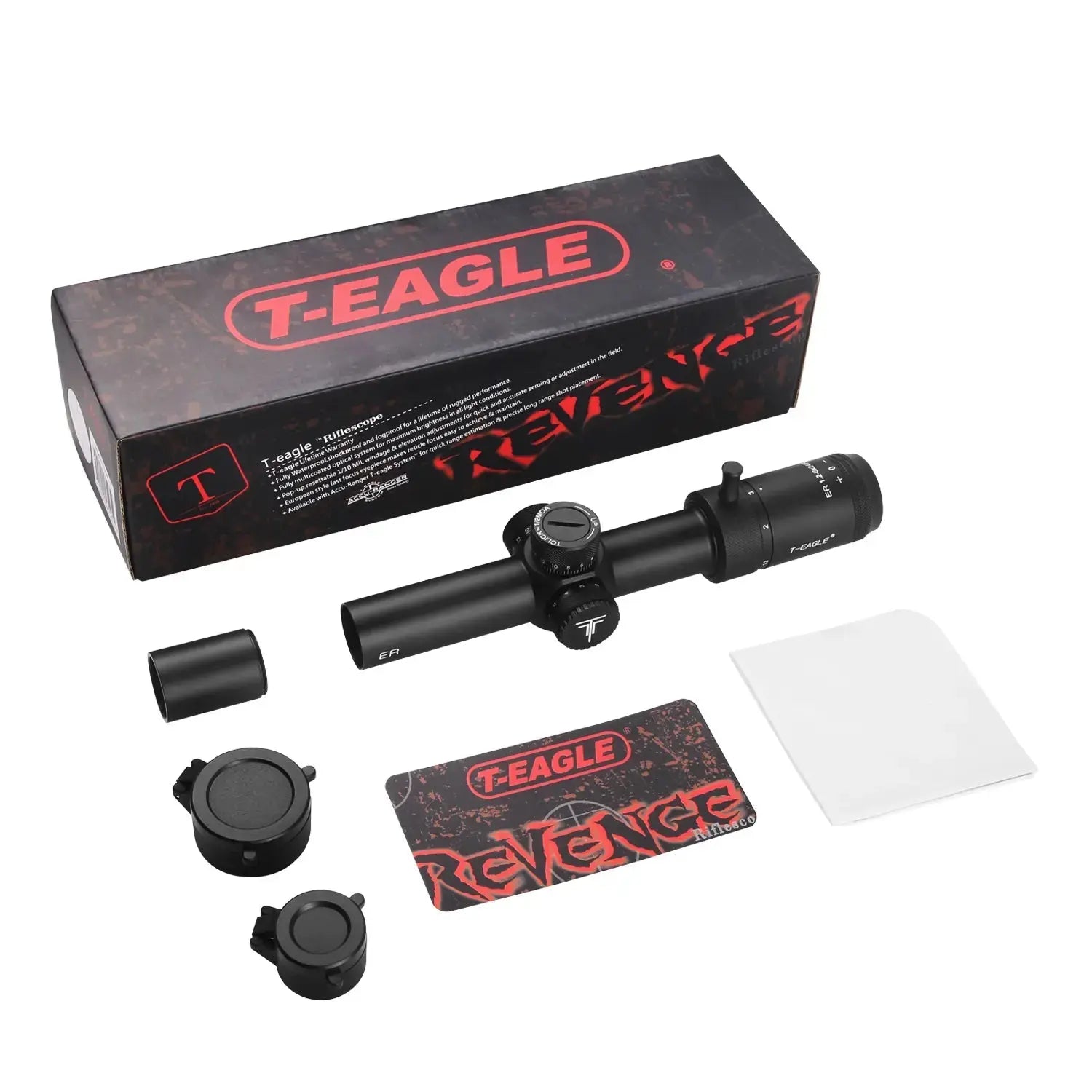 T-Eagle Tactic Riflescope ER 1-6×24 IR SFP 1/2 MOA - ArrowOptic