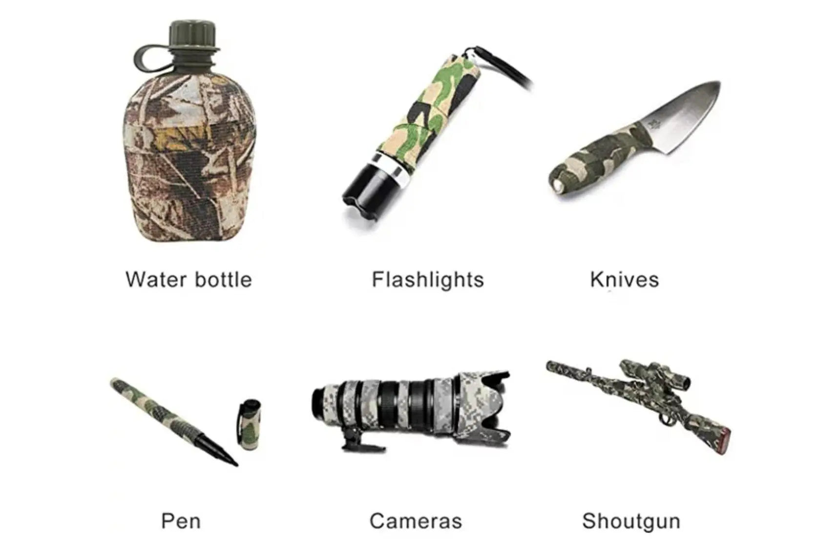 Tactical Camo Form Protective Stretch Fabric Wrap - ArrowOptic