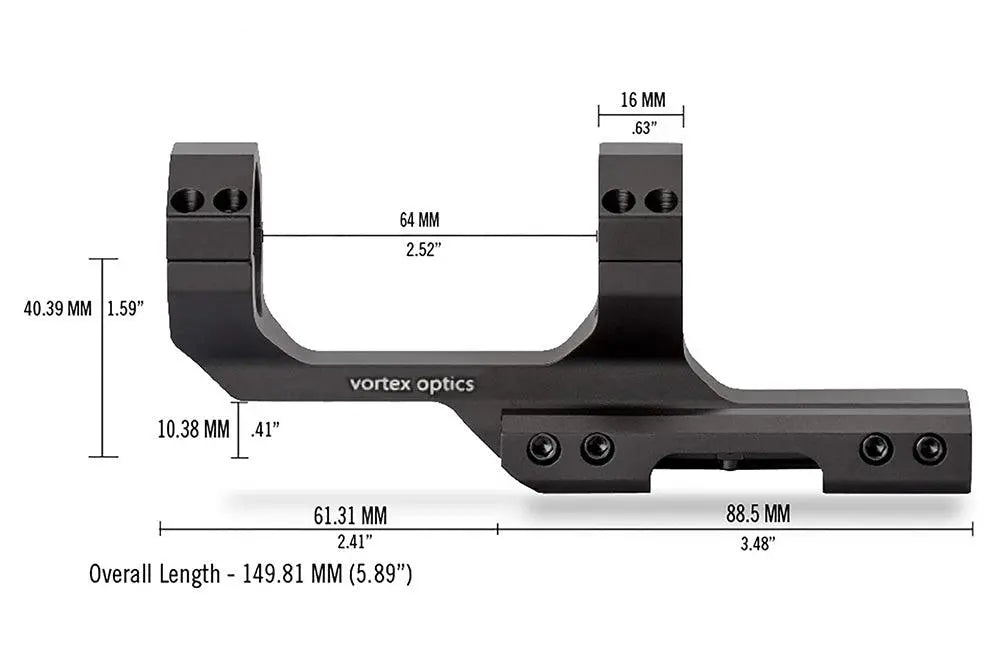 Vortex Aluminium Alloy Integrated Rifle Scope VT Mount - ArrowOptic