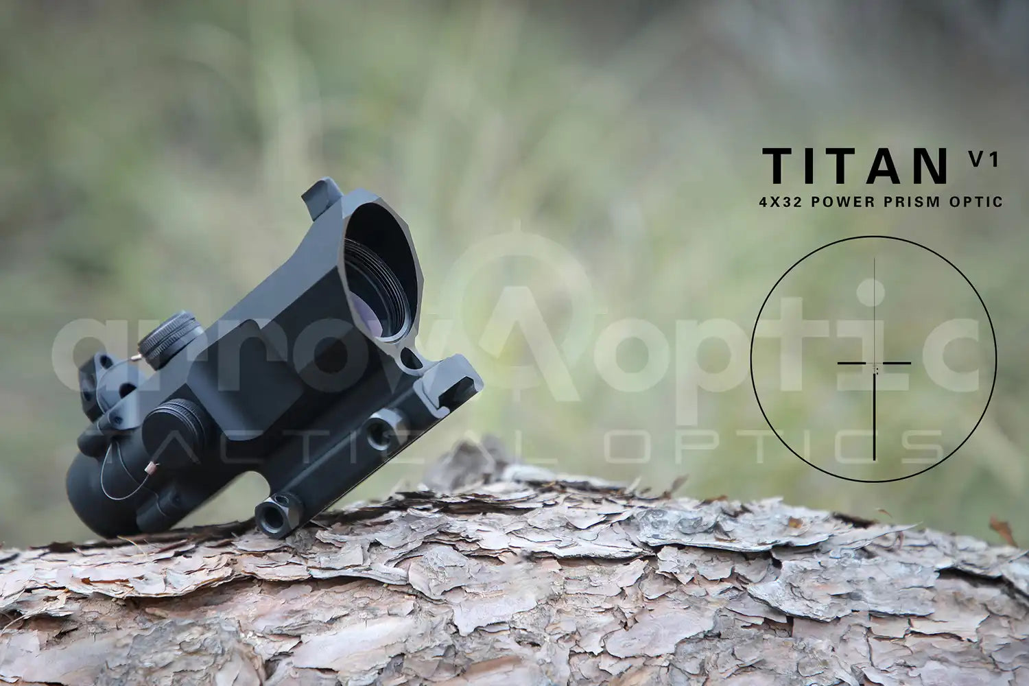Trinity Force Titan 4x32 Prism Optic LPVO Riflescope T-BDC Crosshair