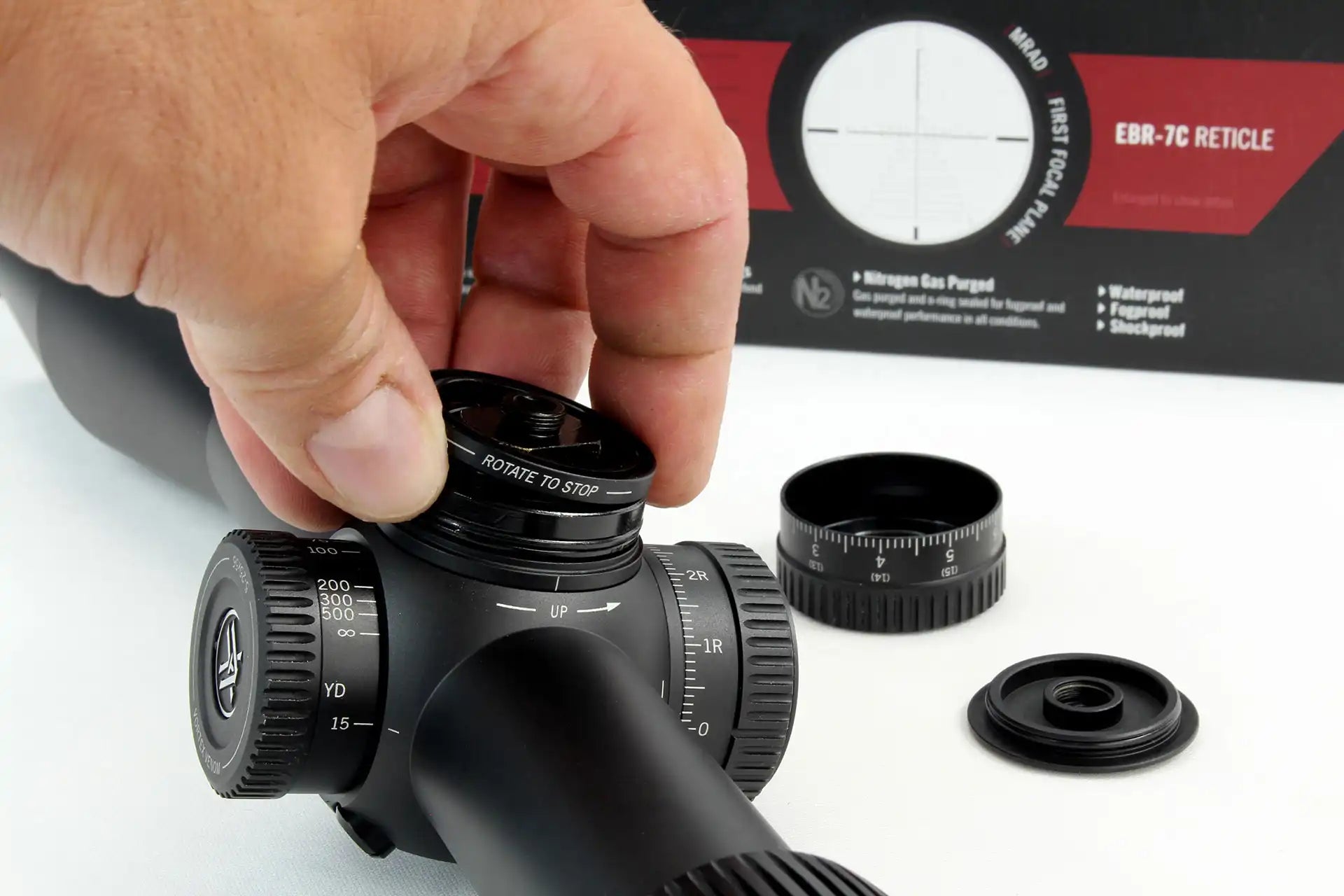 منظار البندقية Vortex® Venom 5-25X56mm FFP EBR-7C (MRAD) شبكة التصويب